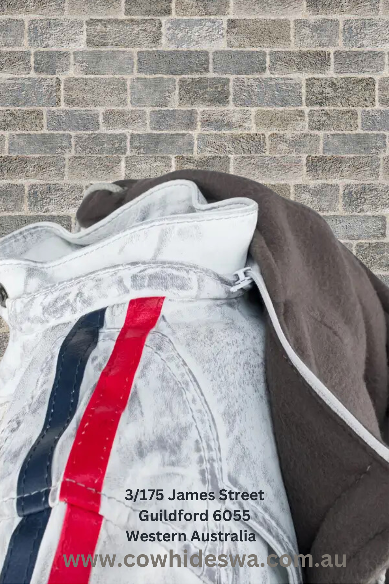 'Sixty-Six' Ladies Biker Leather Jacket - Antique Grey