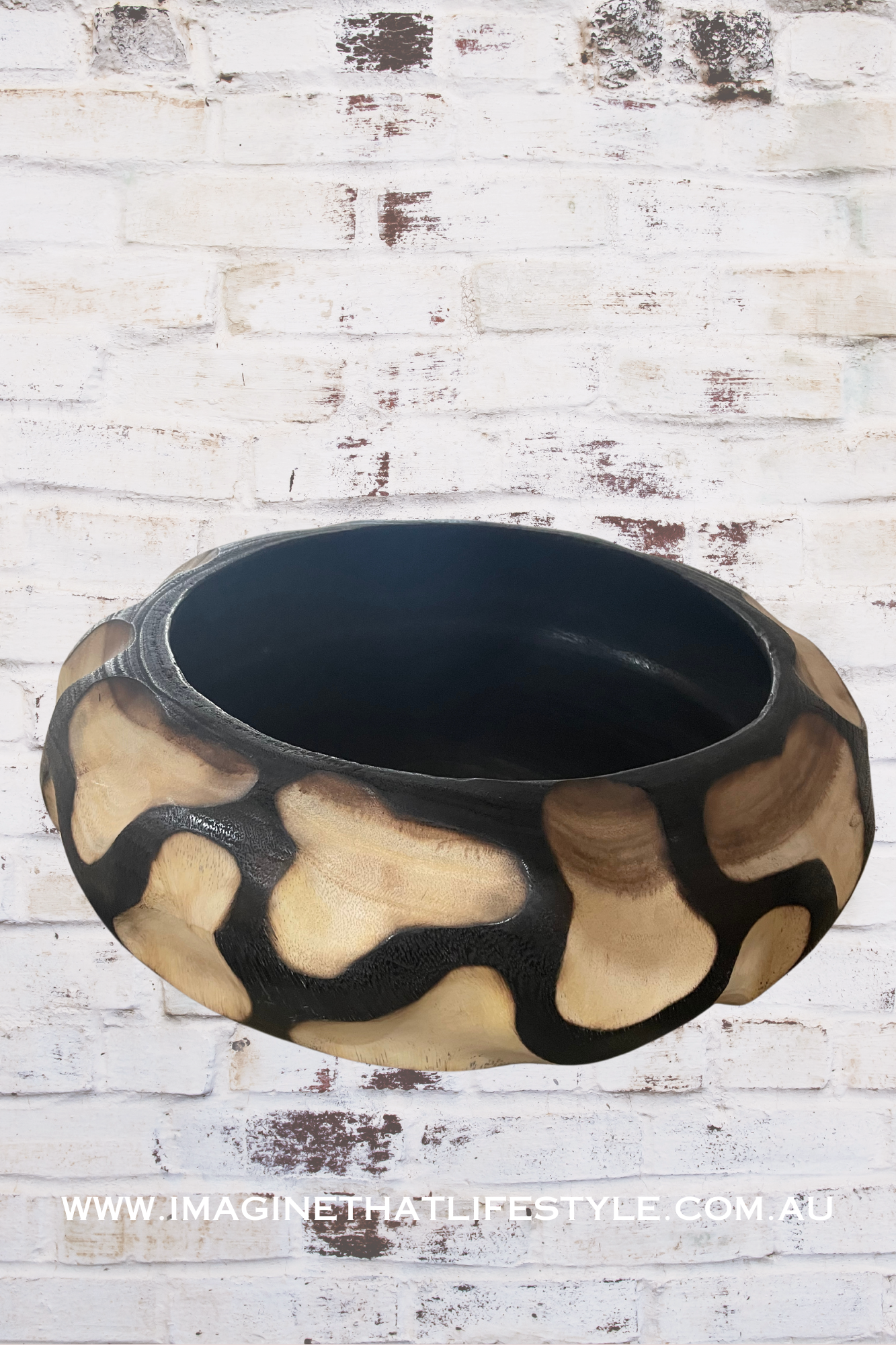 'Sculptural' Teak Wood Bowl