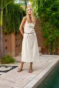 'Nahla' Cotton Dress - Blonde