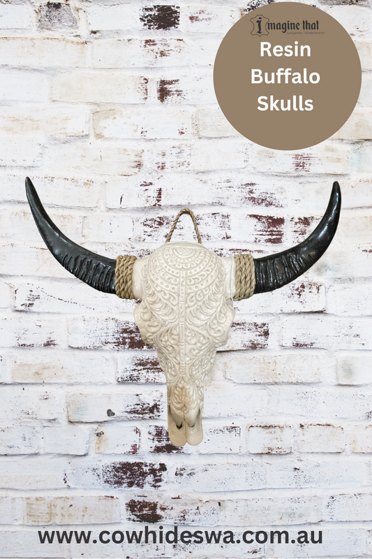 Resin Buffalo Skulls