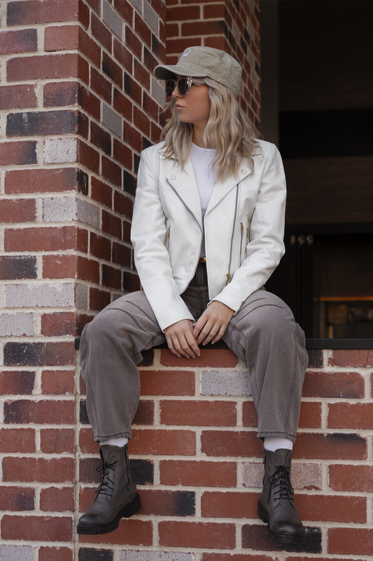 'Lydia' Cotton Barrel Jean - Grey