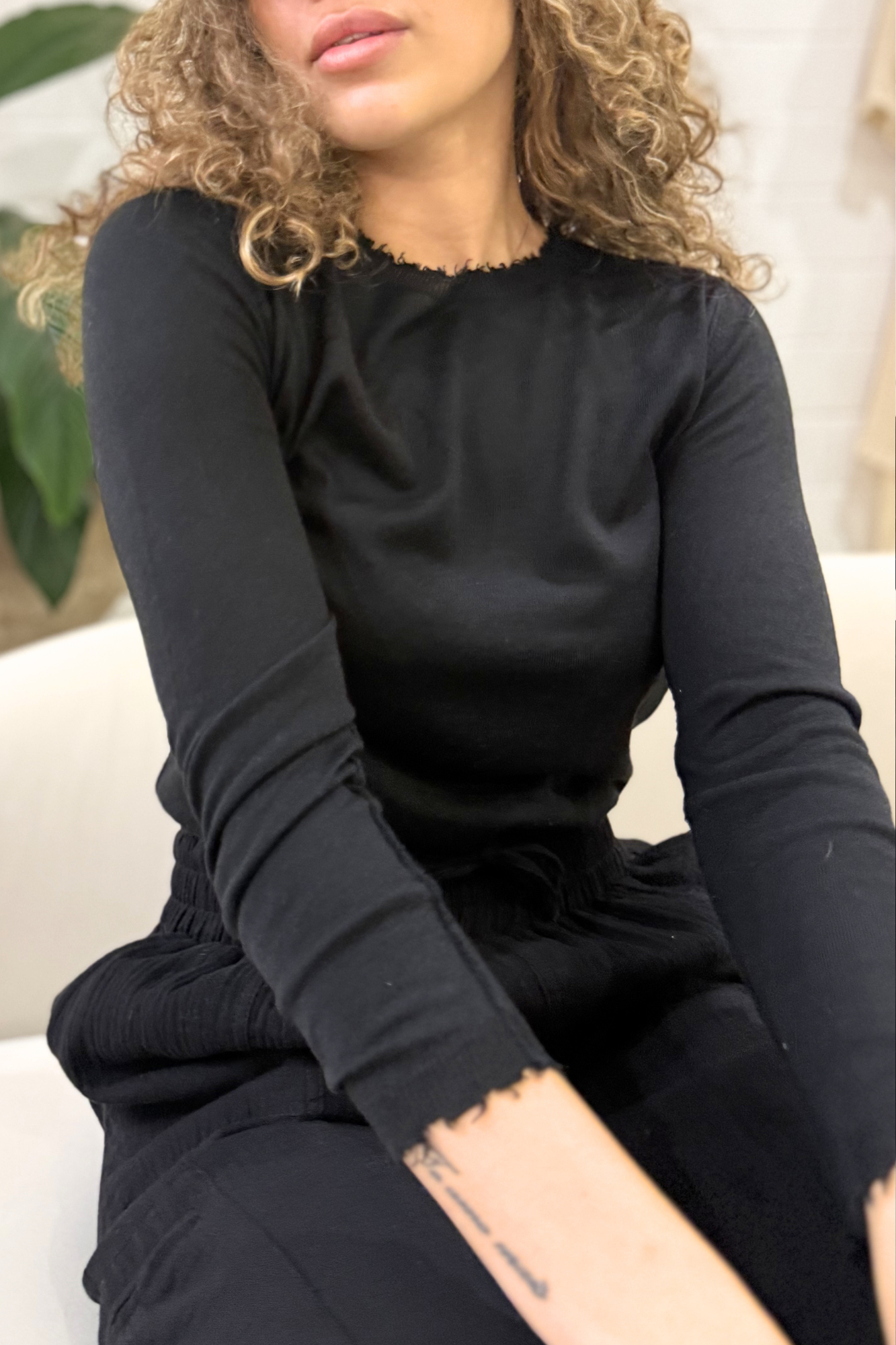 'Bridgette' Mongolian Cashmere Silk Knit - Grey, Black, Mocha, Lagoon