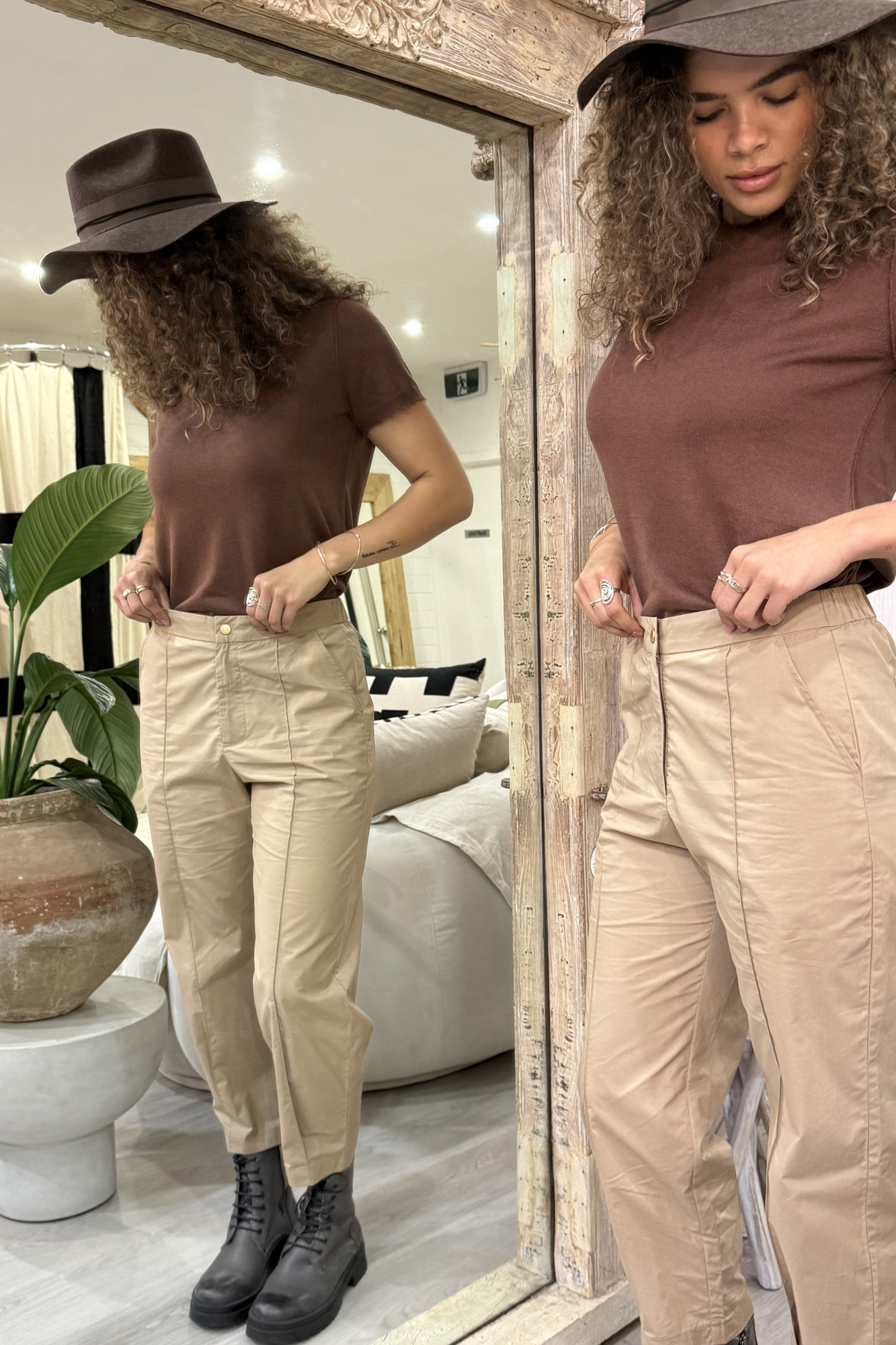 'Bridgette' Mongolian Short Sleeve - Cashmere Silk Knit