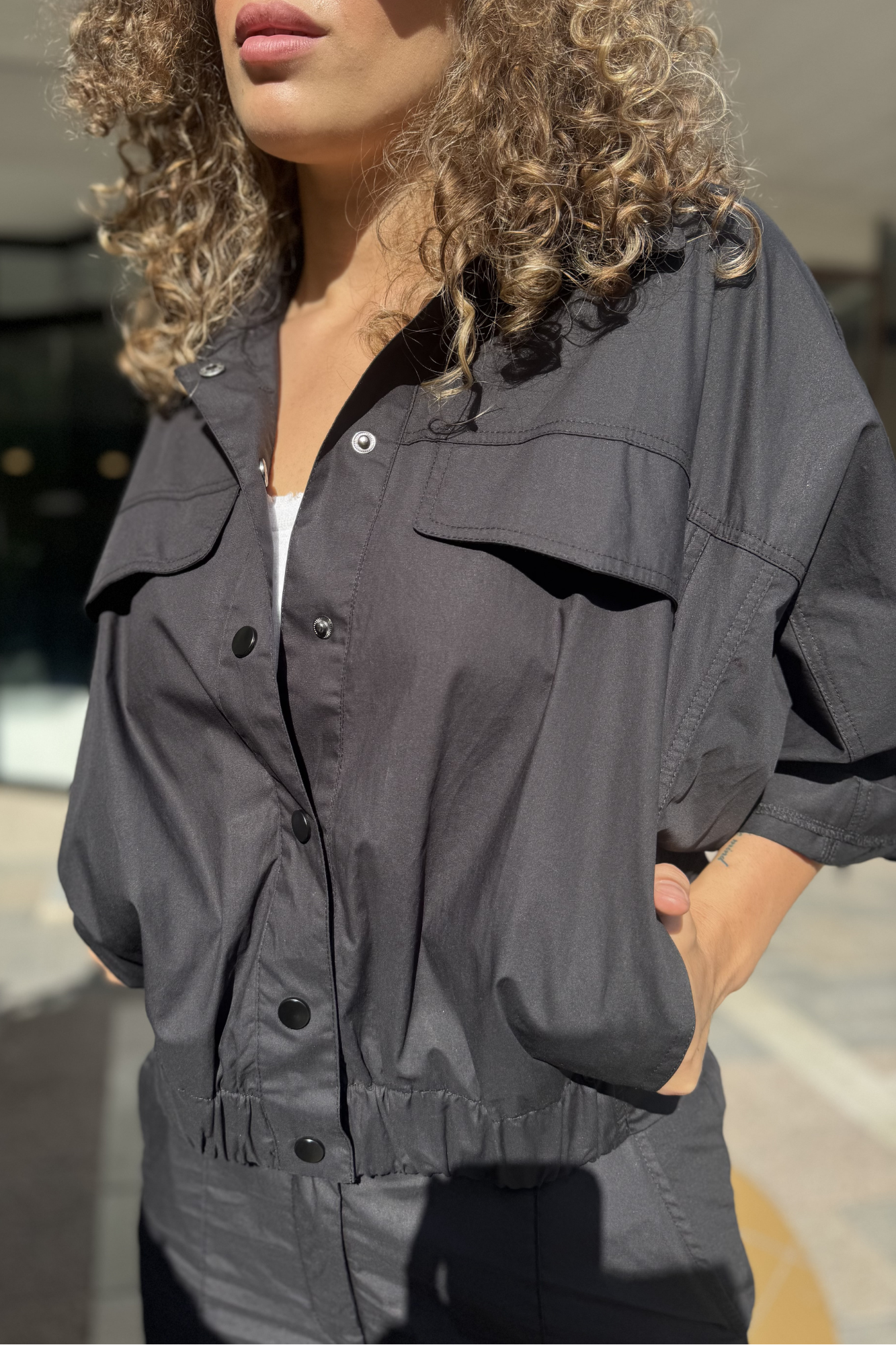 'Jerimia' Cotton Bomber Jacket