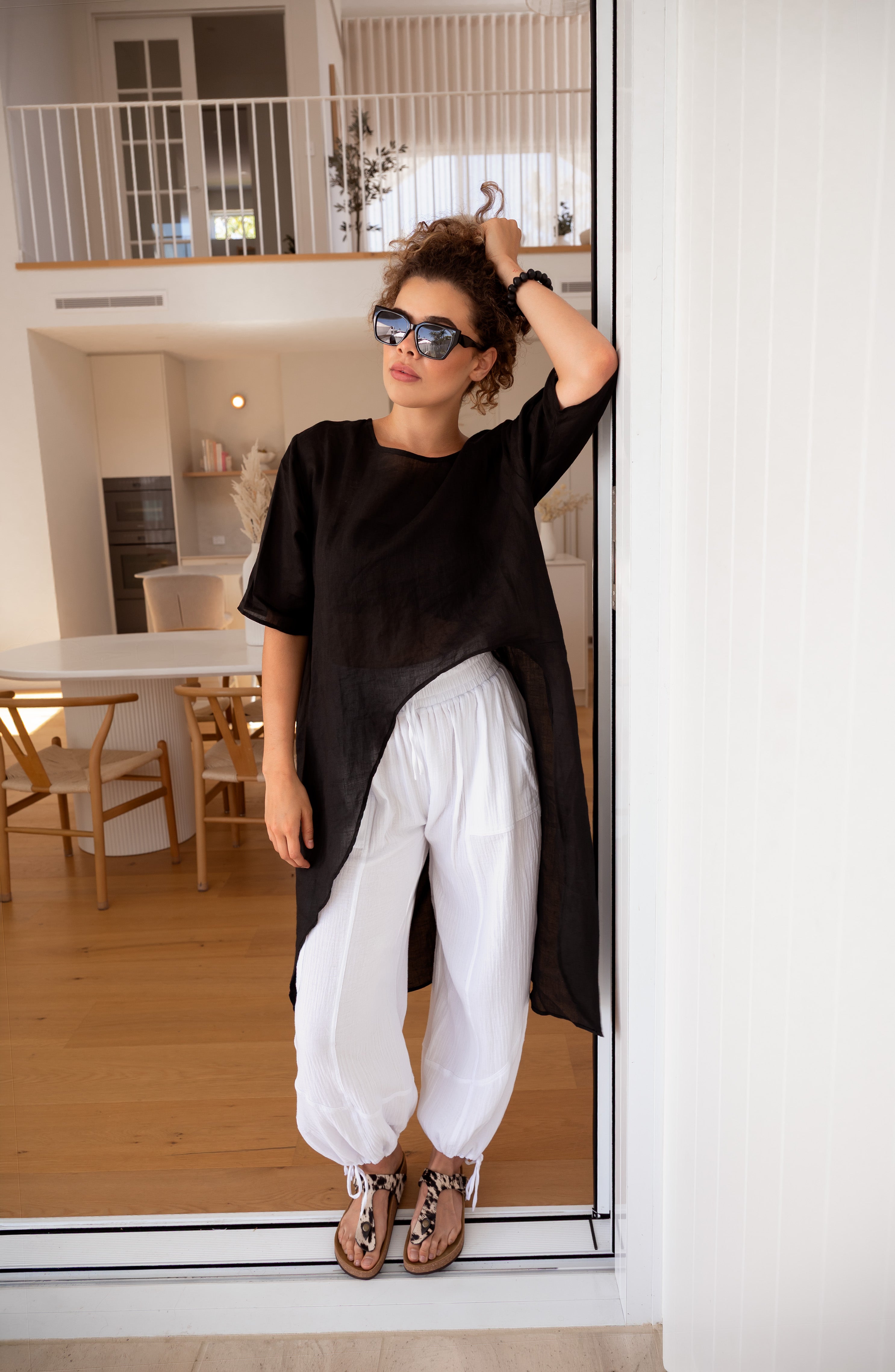 'Flo' Linen Top
