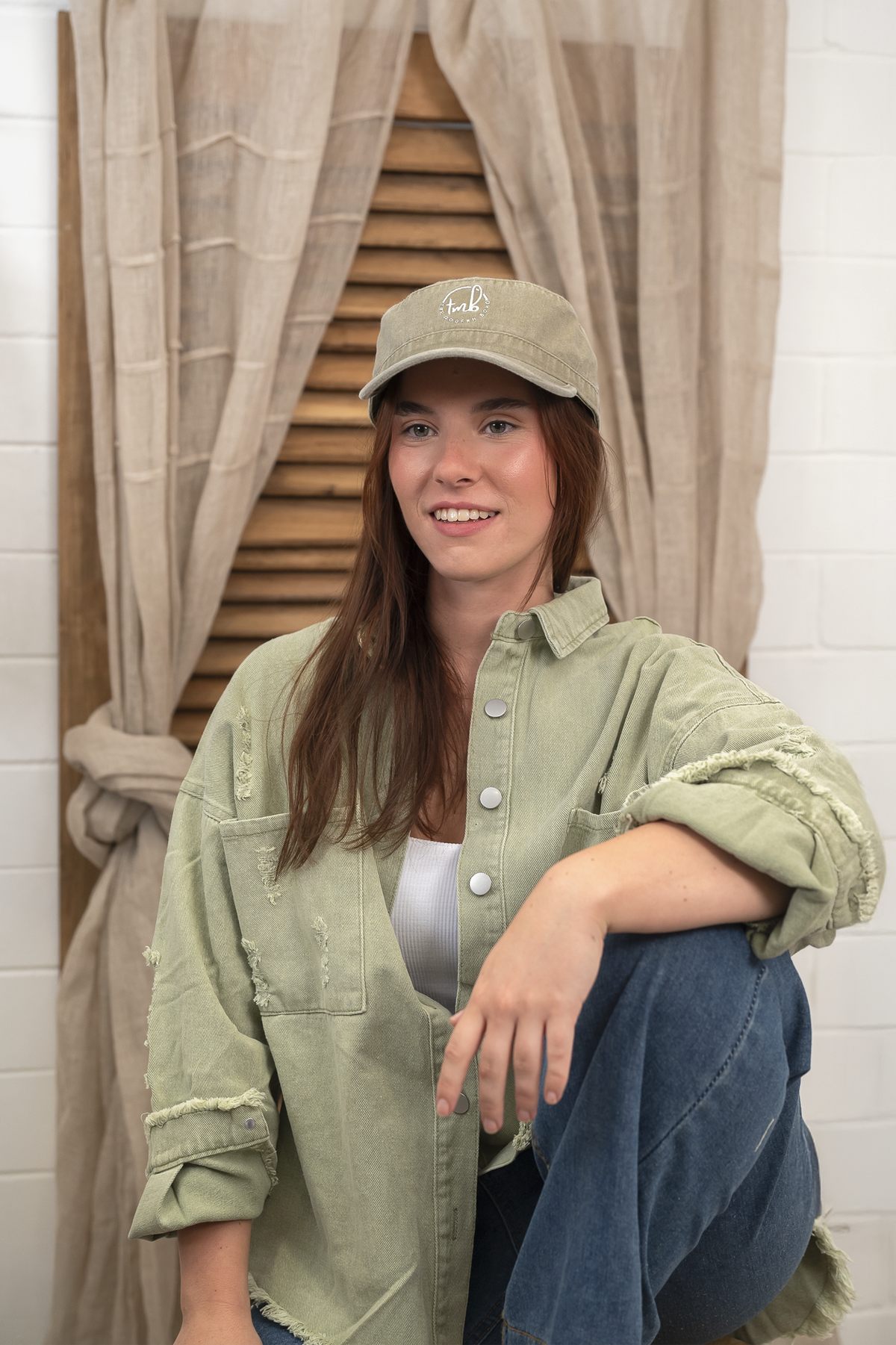 'TMB' Military Cap - Khaki
