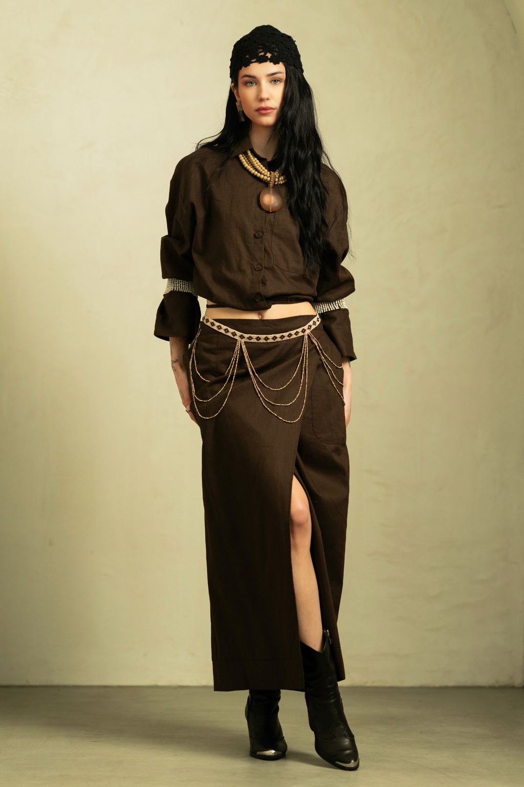 'Indie' Crop Shirt