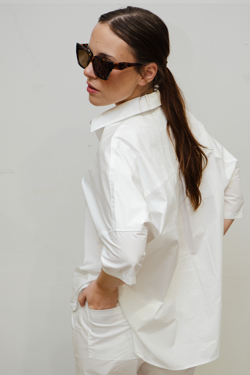 'Jerimia' Cotton Top - Utility White