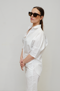 'Jerimia' Cotton Top - Utility White
