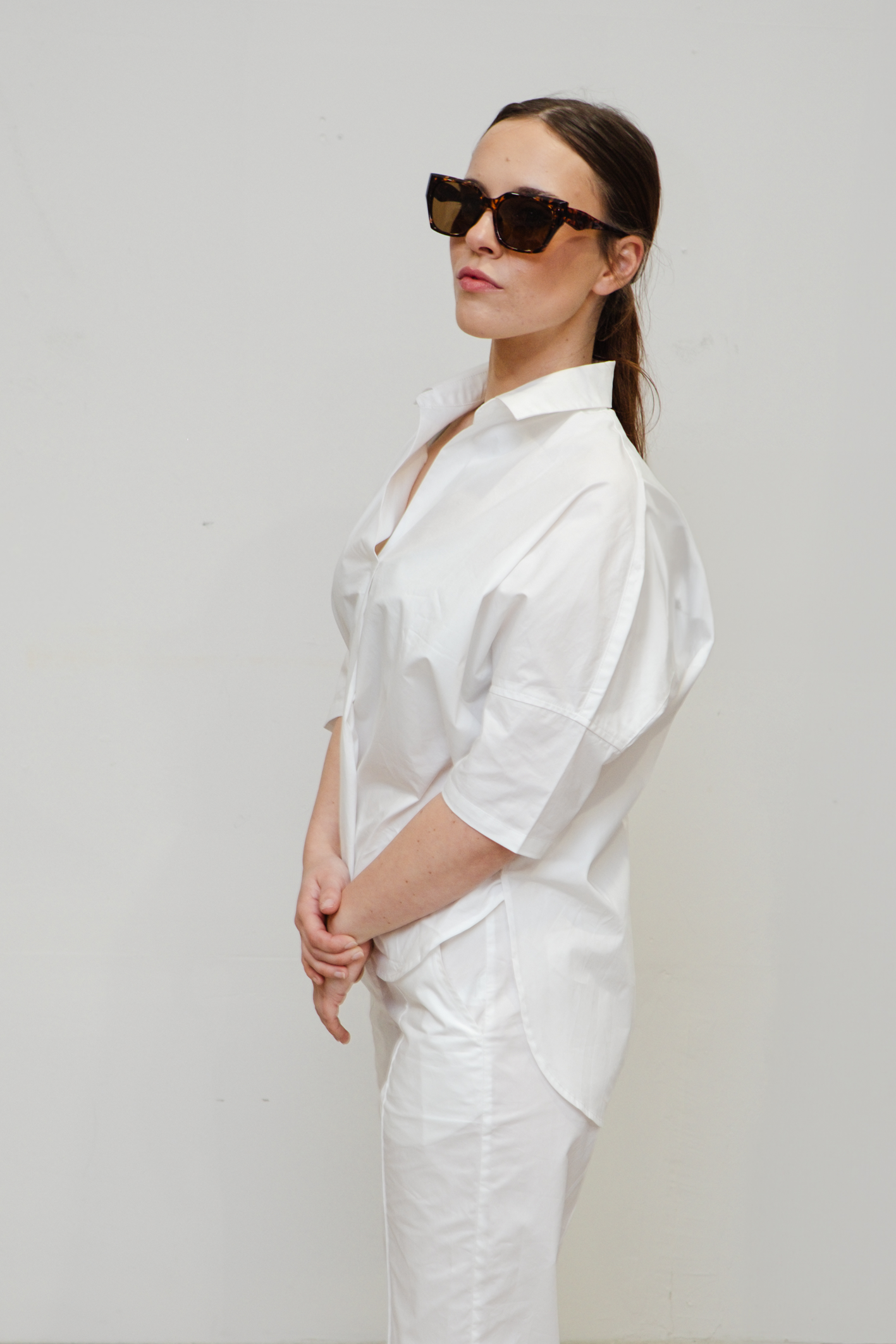 'Jerimia' Cotton Top - Utility White
