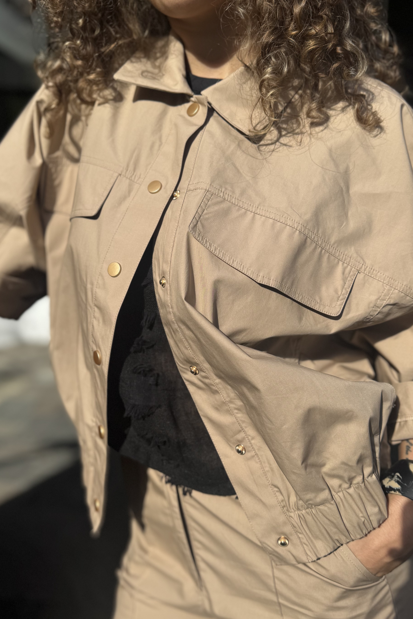 'Jerimia' Cotton Bomber Jacket