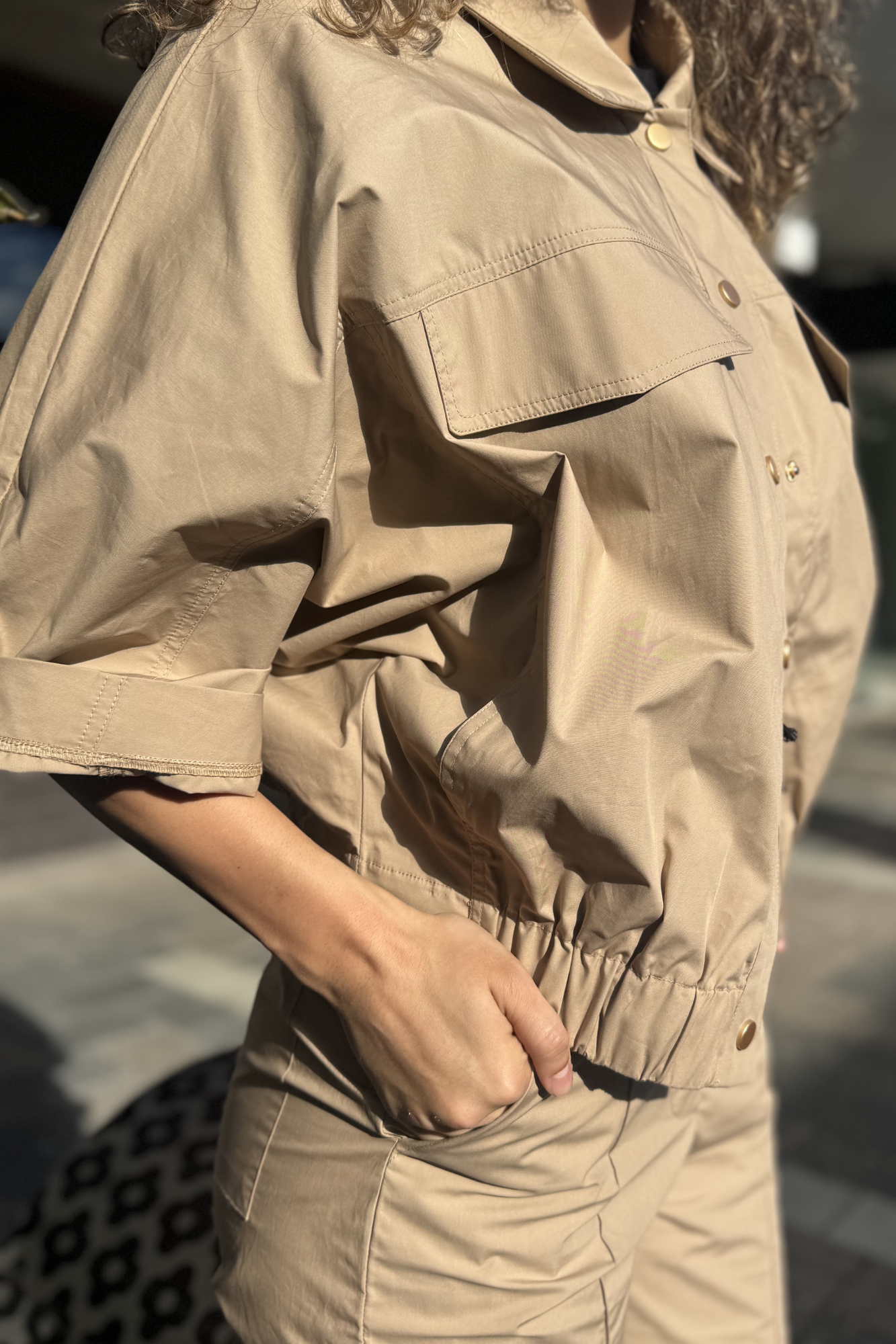 'Jerimia' Cotton Bomber Jacket