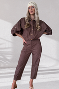 Jerimia Bomber Jacket - Burnt Umber