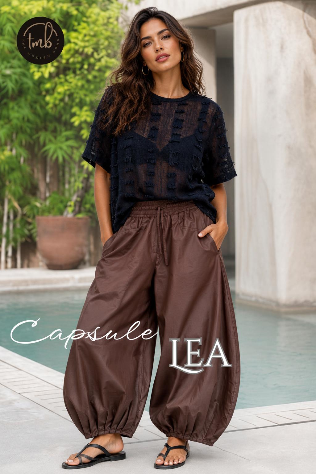 Lea 1/2 Sleeve Top Linen Top