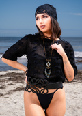 Lea 1/2 Sleeve Top Linen Top