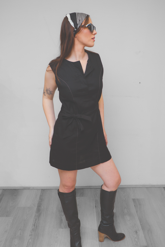 'Shilo' The Little Linen Black Dress