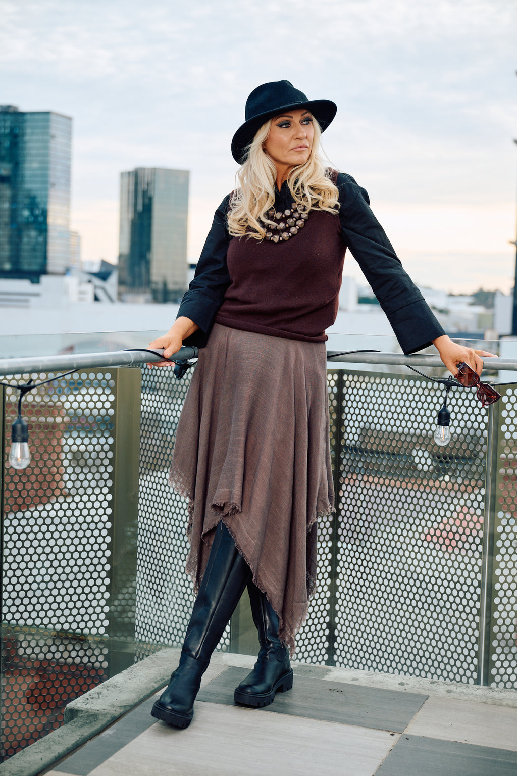 'Bridgette' Cashmere Wool Vest