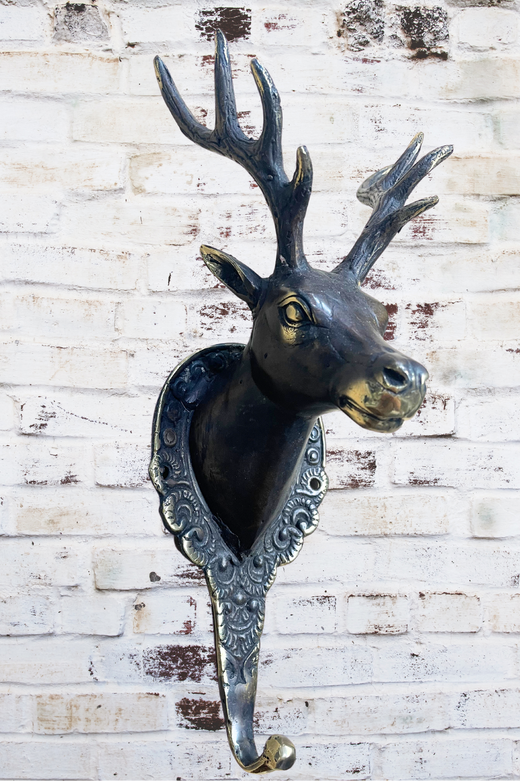 'Stag' Brass Wall Hook