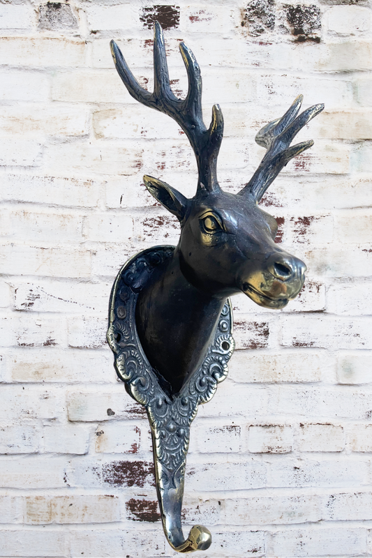 'Stag' Brass Wall Hook