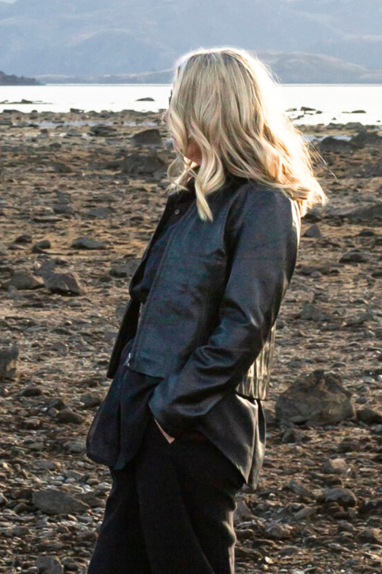 'TMB' Crop Ladies Leather Jacket