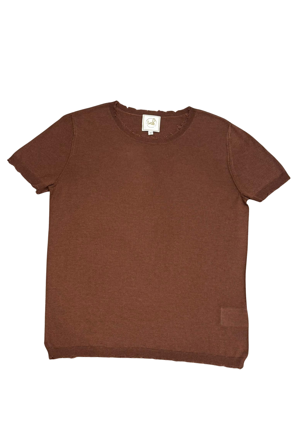 'Bridgette' Mongolian Short Sleeve - Cashmere Silk Knit