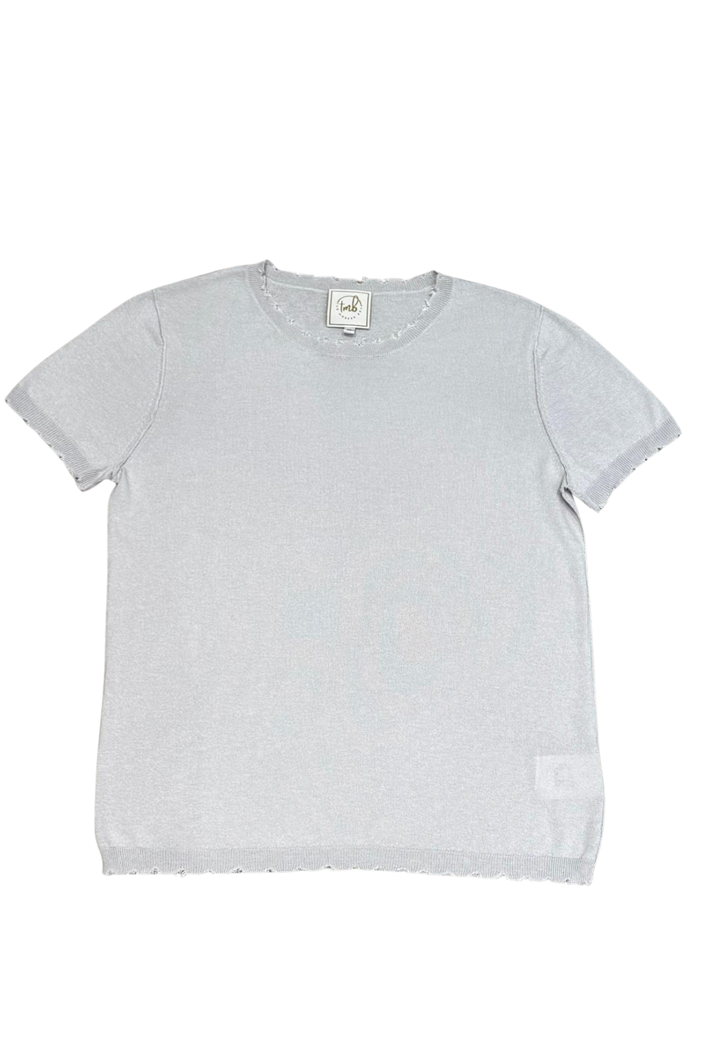 'Bridgette' Mongolian Short Sleeve - Cashmere Silk Knit