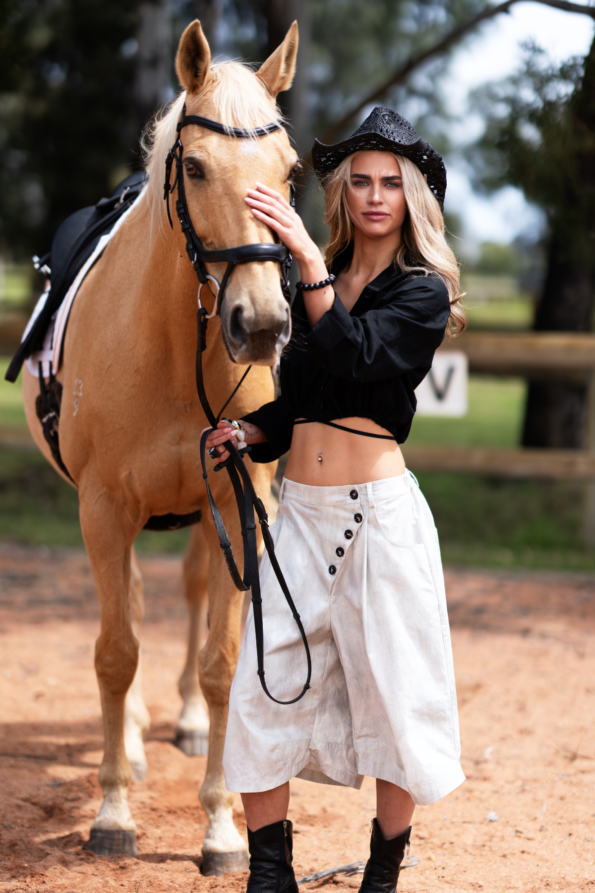 'Indie' Crop Shirt