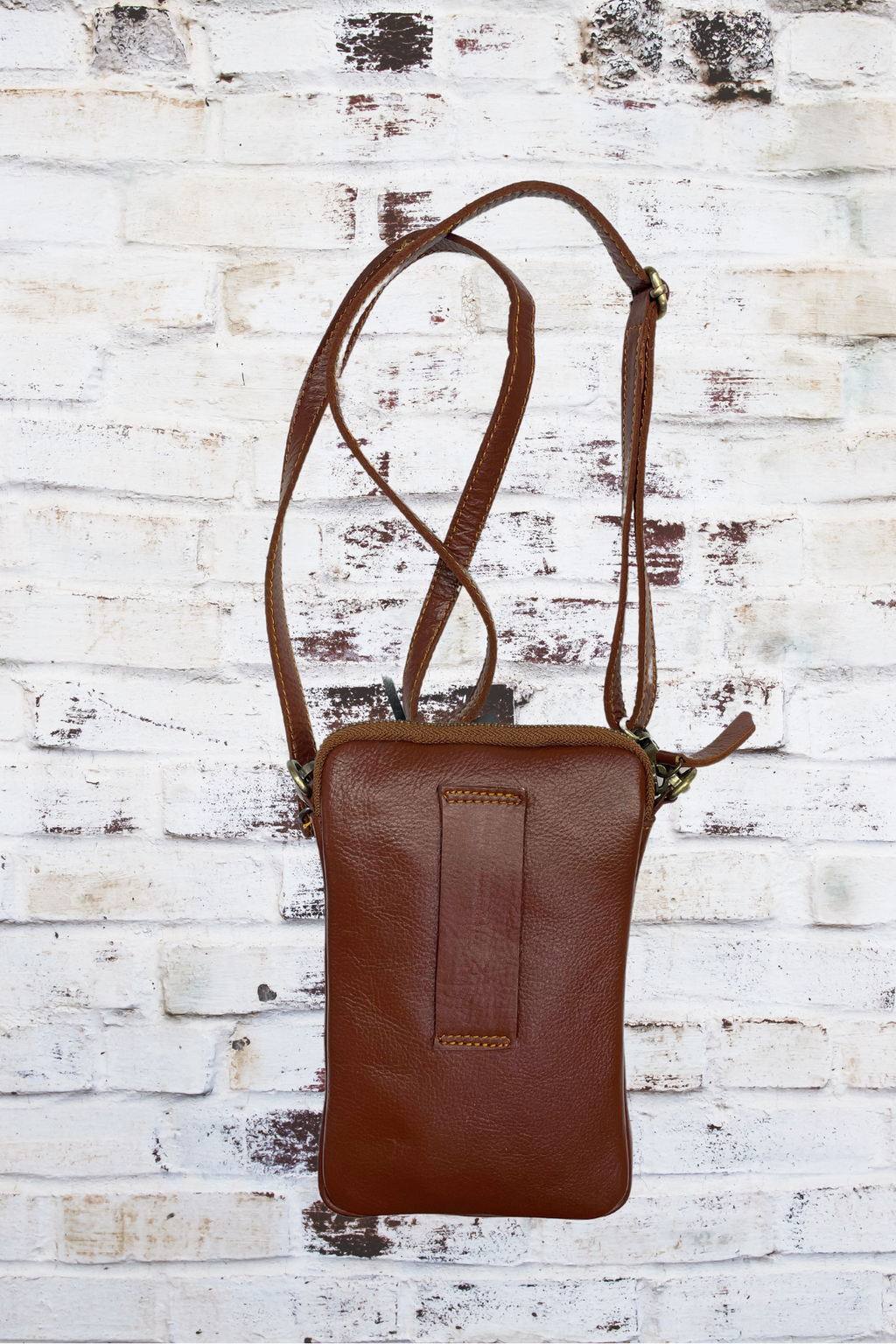 'Capri' Mini Leather Essential Phone Pouch Bag