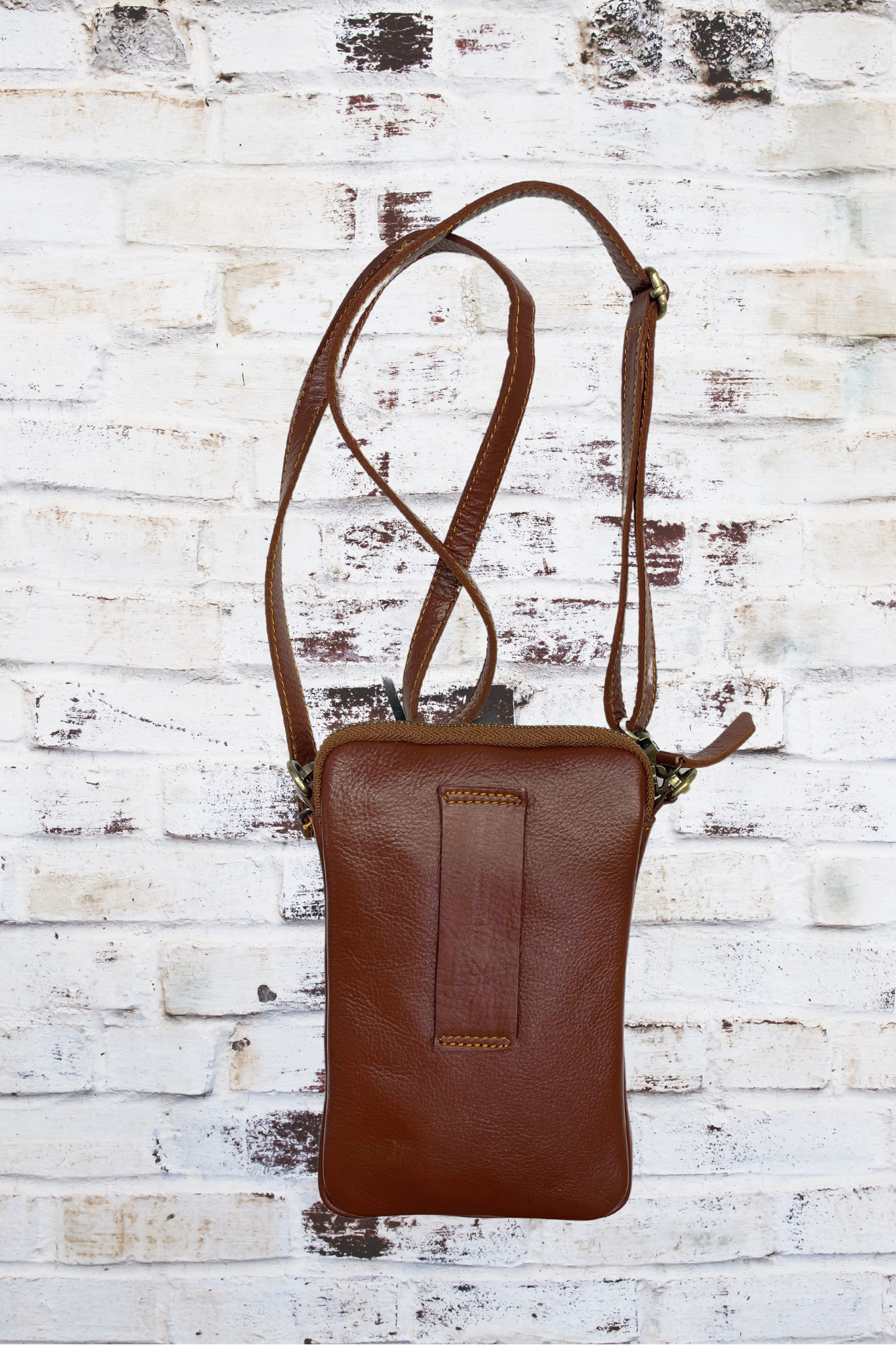 'Capri' Mini Leather Essential Phone Pouch Bag