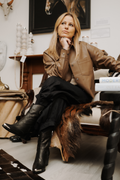 'Vin' Leather Jacket - Mocha