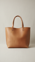 Handcrafted Leather Tote With Raw Edges