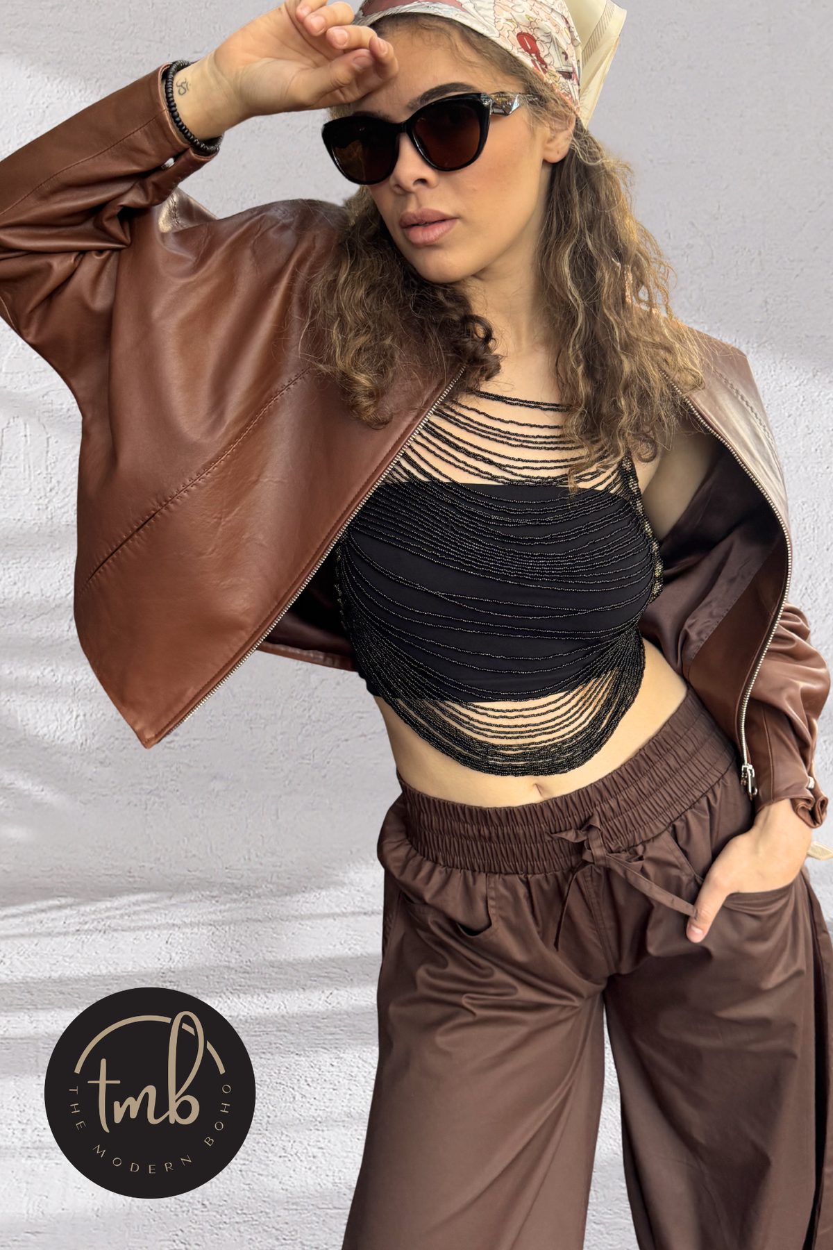 ‘Knox’ Leather Bomber Jacket