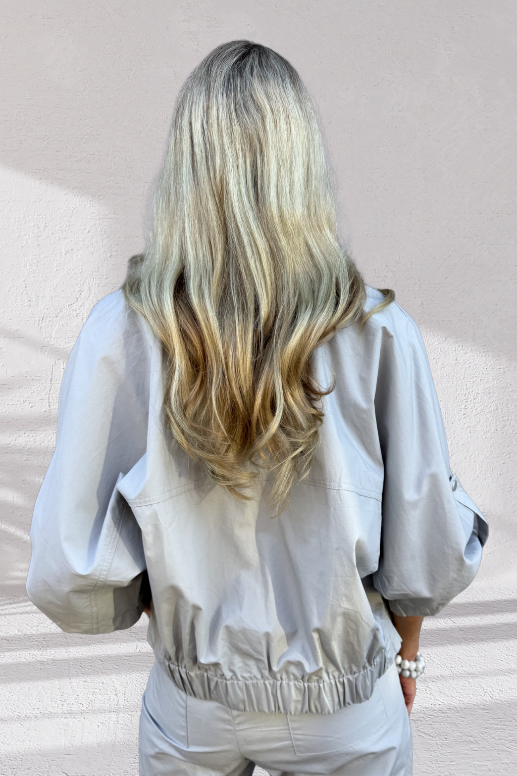Jerimia Bomber Jacket - Silver Fox