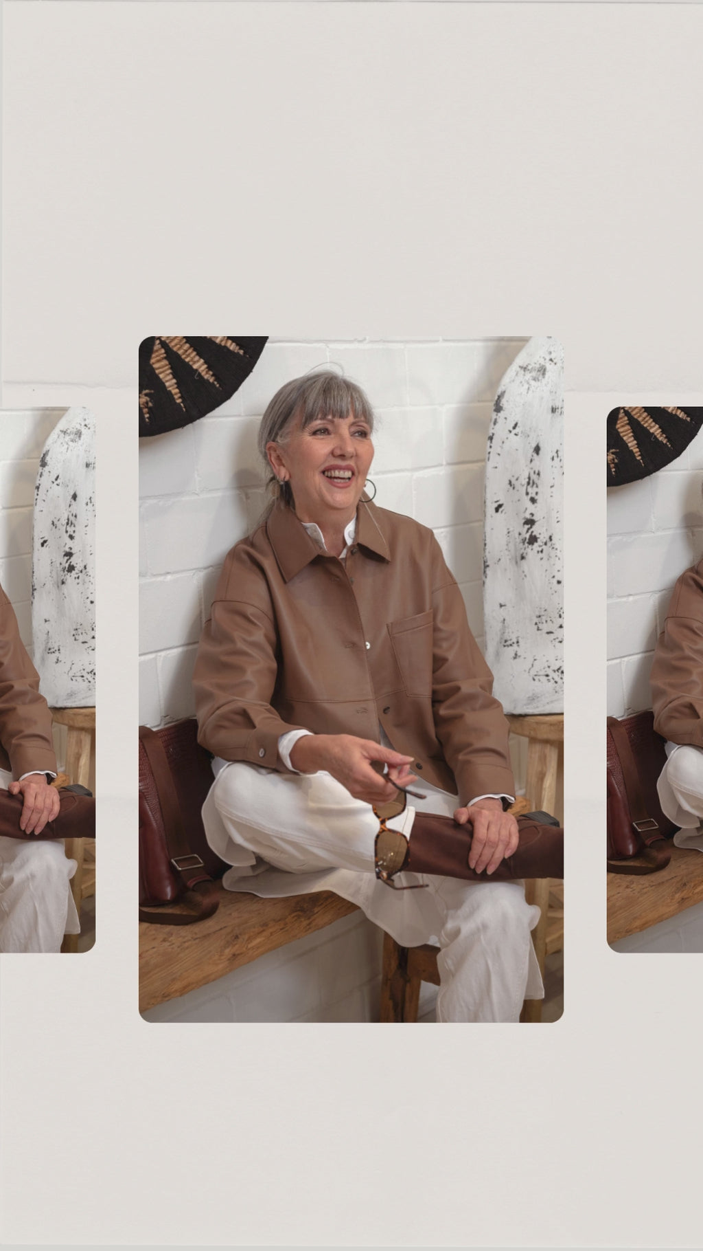 'Vin' Leather Jacket - Mocha