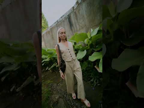 'Dixie' Straight Leg Linen Pant - Natural
