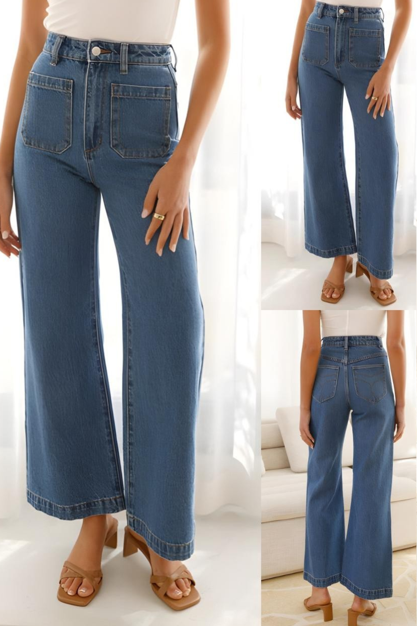 'Daisy' Cotton Denim Jeans