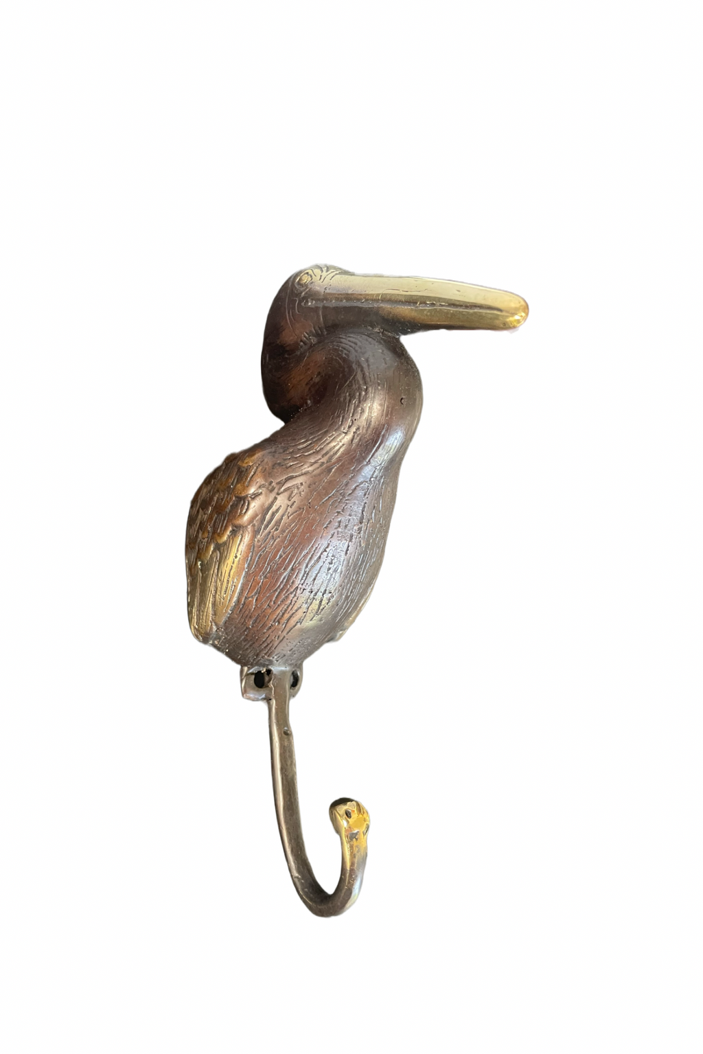 'Pelican' Antique Brass Wall Hook