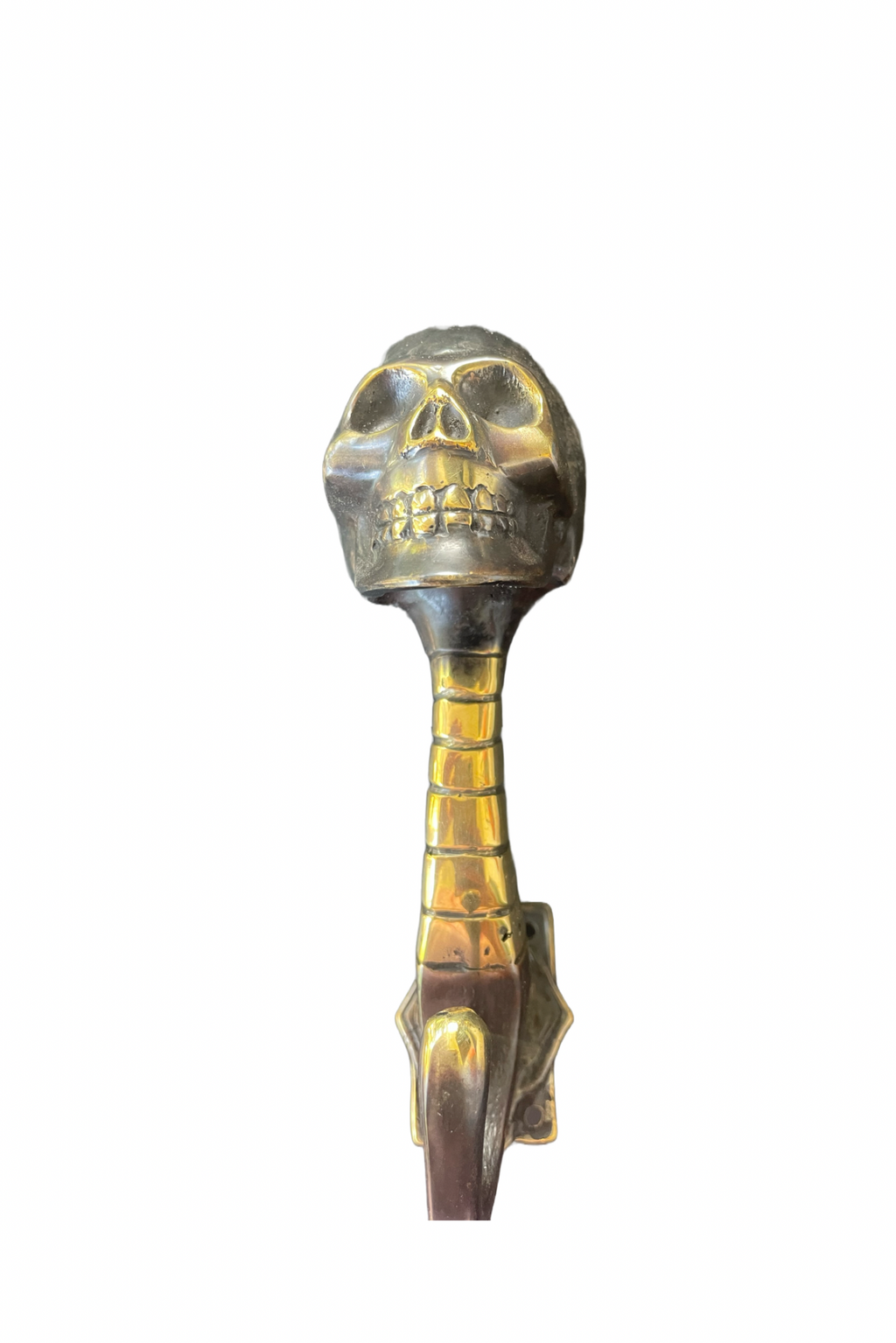 'Skull' - Antique Brass Wall Hooks