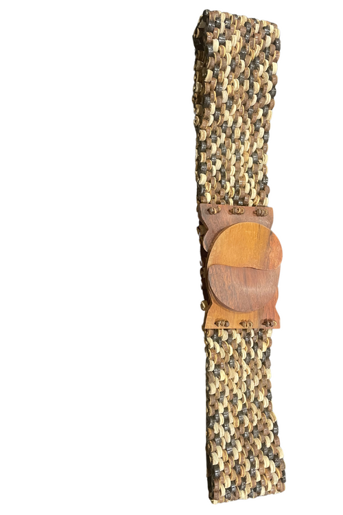 'Coconut Belt' - Brown/Natural