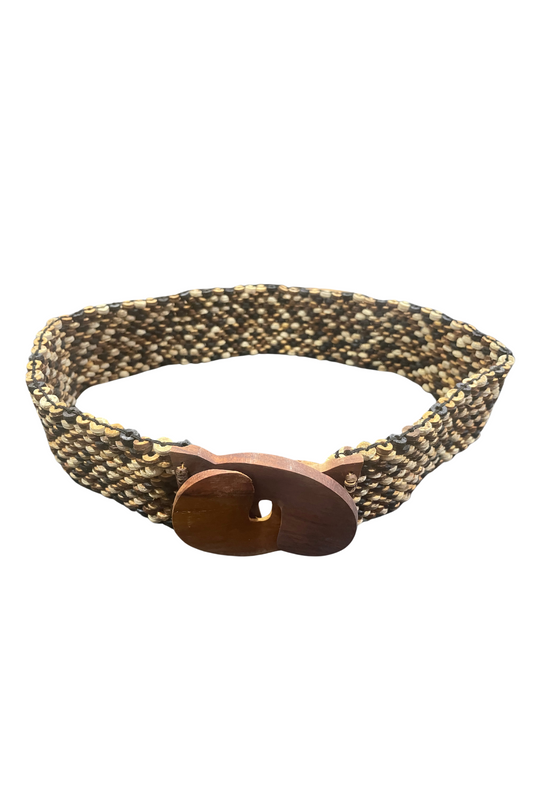 'Coconut Belt' - Brown/Natural