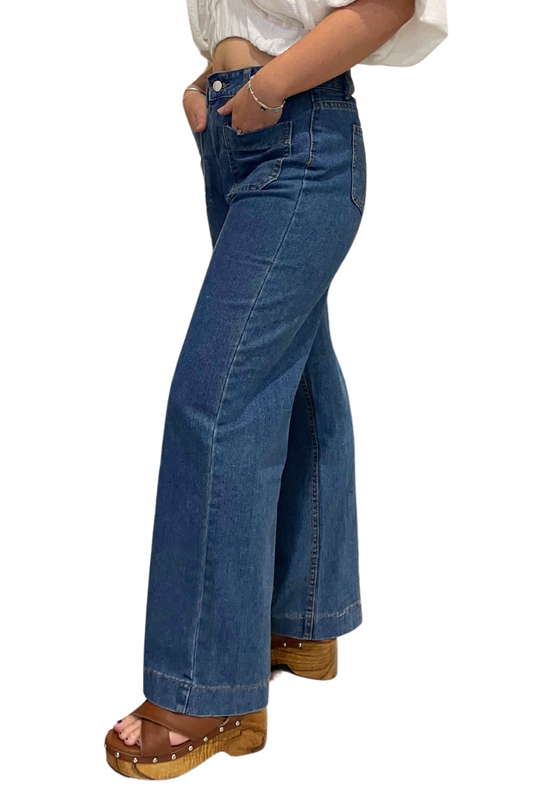 'Daisy' Cotton Denim Jeans