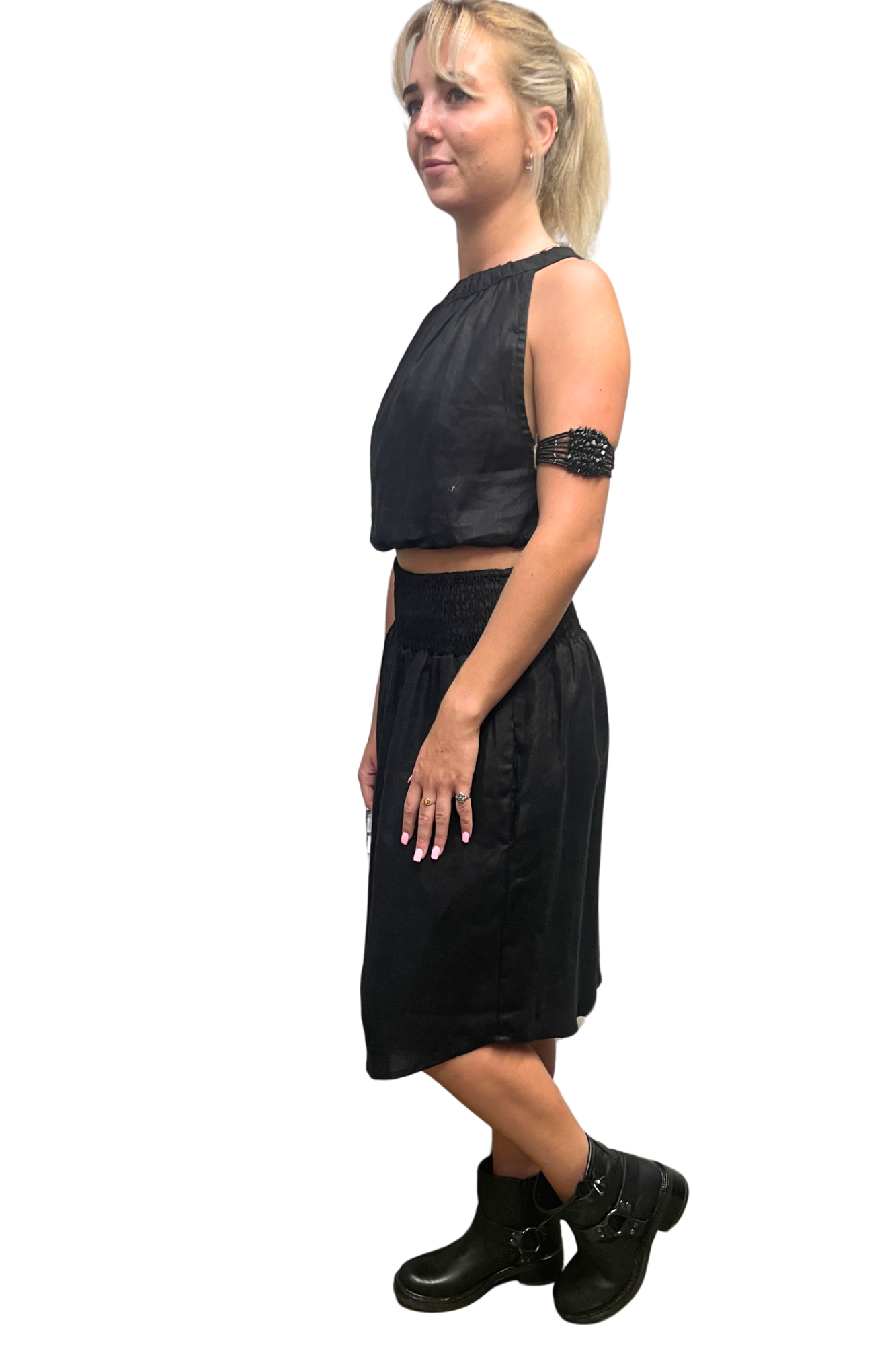 'Cancun' Midi Linen Skirt