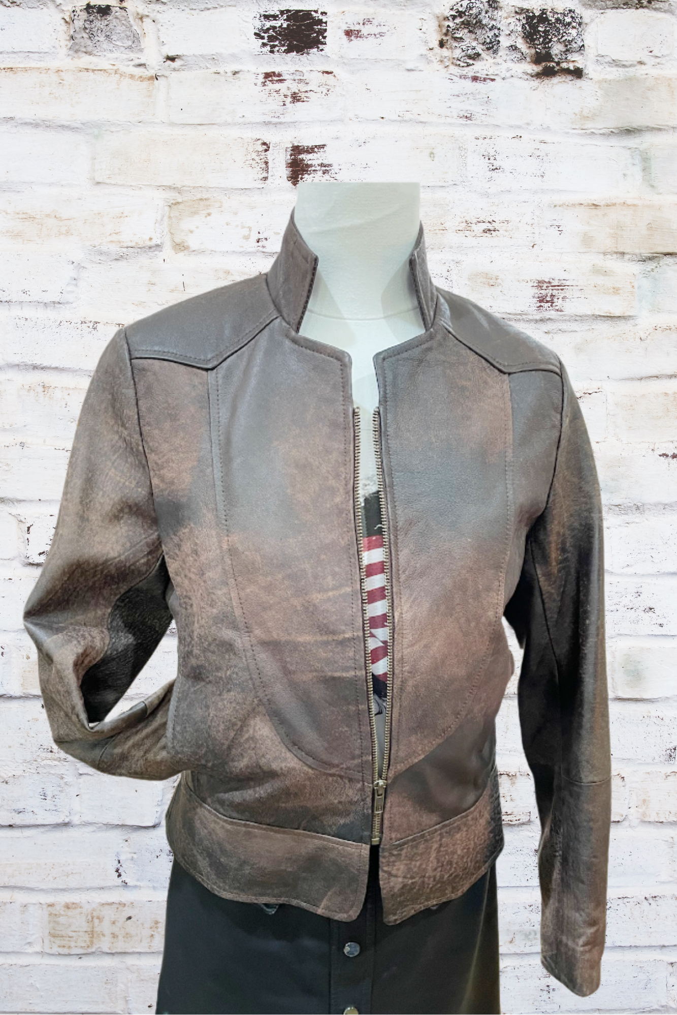 'Selena' Ladies Slimline Leather Jacket
